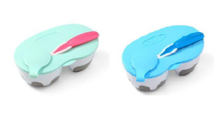 Dvojkomorová miska s lyžičkou BabyOno