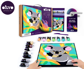 Maľovanie hmotou podľa čísel Koala 29 x 29 cm Okto