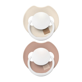 Cumlík svietiaci silikónový dynamický Prime 6-18 m 2 ks Ivory/Blush Lovi