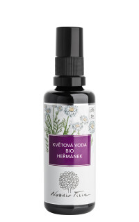 Kvetová voda BIO Harmanček 50 ml - fialové sklo Nobilis Tilia