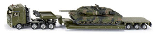 Ťažký transportér prepravujúci tank, 1:87 Siku Super