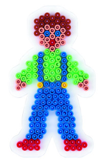 Podložka na zažehľovacie korálky Hama Chlapec MIDI