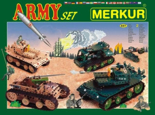 Stavebnica MERKUR Army Set 657ks