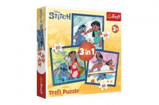 Puzzle 3v1 Lilo&Stitch - Čas so Stitchom 20x19, 5cm