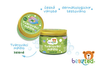 Tvarovacie mydlo zelenej beauted v uzatvárateľnej dóze