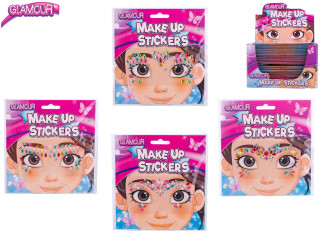 Glamour diamantové nálepky na tvár