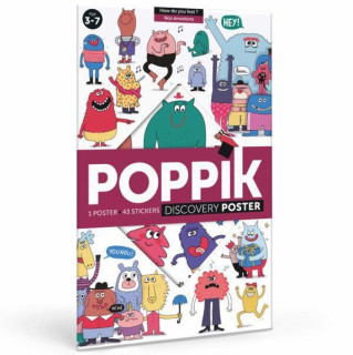 Vzdelávací samolepkový plagát Emócie Poppik