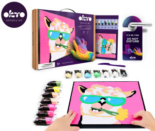 Maľovanie hmotou podľa čísel Lama 29 x 29 cm Okto