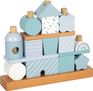 Nasadzovanie na tyč Domček modrý small foot