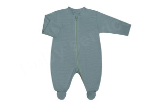 Kombinéza na zips Vlnky mätová Česká výroba Babyservice