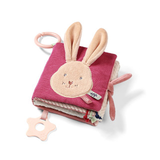 Senzorická látková knižka Rabbit Karo pre bábätká BabyOno
