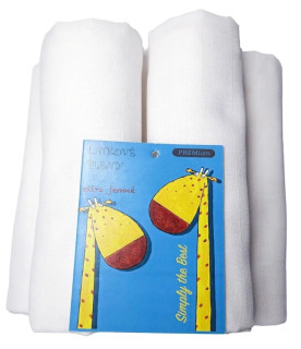 Plienky 70x70 cm, extra jemné, česanej priadze, biele Prem