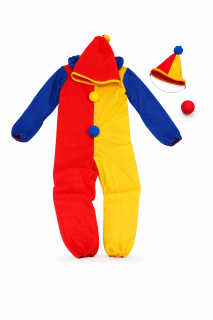 Set karneval - klaun Veľ. M 110-120 cm