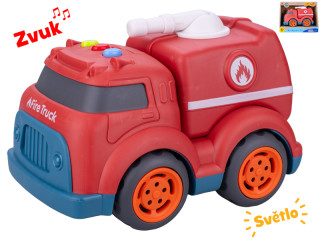 Auto hasiči 17 cm voľný chod na batérie so svetlom a zvukom 18 m+