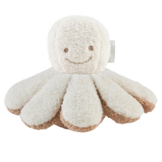 Hračka plyšová chobotnička ecru 20 cm, 0 m+ Nattou