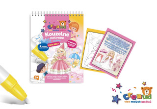Kúzelné maľovanie vodou/blok s ceruzkou princeznej created 4 listy