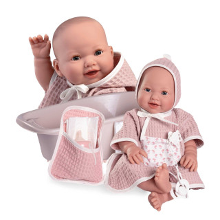 Žmurkajúca a cikajúca realistická bábika celovinylovým telom Mia 50417 Antonio Juan