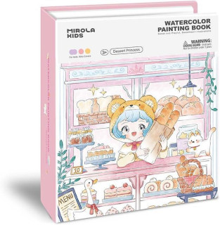 Kreatívna kniha Maľovanie vodovými farbami Dessert Princess Jarmelo