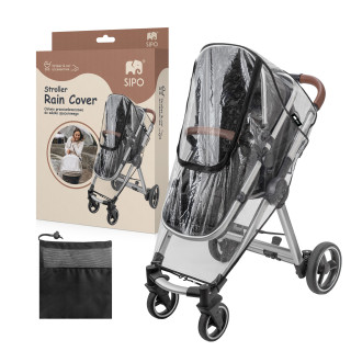 Uni pláštenka na kočík 3 v 1 (ochrana pred dažďom, snehom a vetrom) Sipo