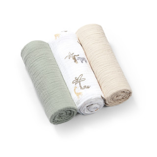 Mušelínové - super mäkké plienky, 3 ks 70x70cm Mätová Baby Ono