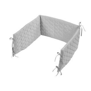 Mantinel do postieľky Velvet 180 x 30 cm Klups GREY