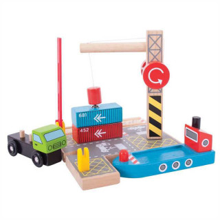 Kontajnerové prekladisko Bigjigs Rail