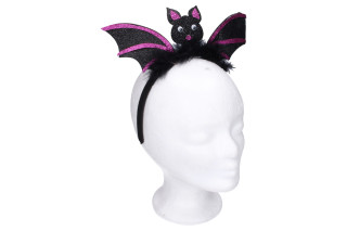 Set karneval - čelenka s ozdobou netopier