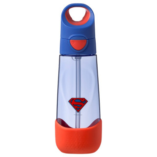 Fľaša na pitie so slamkou 600 ml Superman b.box