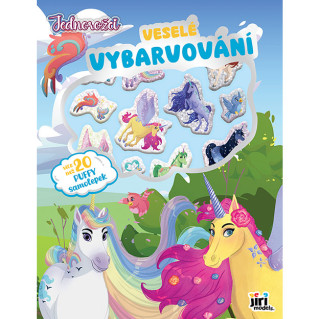 Veselé vyfarbovanie so super samolepkami Jednorožce