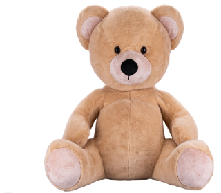 Medveď plyšový 65 cm béžový sediaci Plush Friends 0 m+