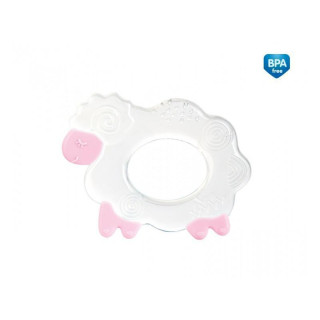 Silikónové hryzátko Ovečka ružová