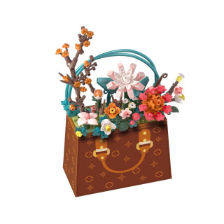 Stavebnica mini Kvetina v kabelke 267 ks Koco