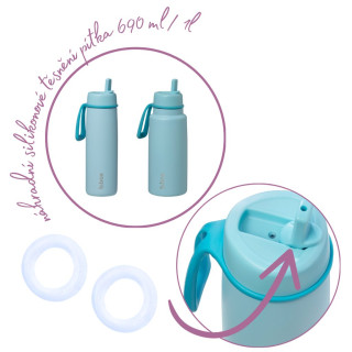 Náhradné silikónové tesnenie pítka Nerezové termofľaše 2 ks b.box