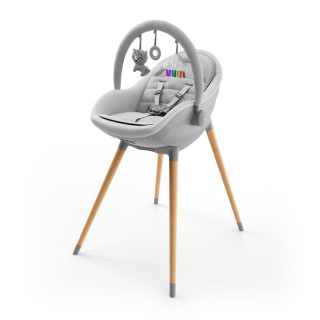 Jedálenská stolička a lehátko Fini Up 2 v 1 Grey Kinderkraft