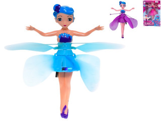 Bábika víla 19 cm na batérie svietiace reagujúce na pohyb ruky s USB