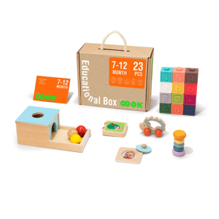 Edukačný box Mini 7–12 mesiacov 6 ks