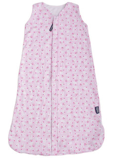 Letný 3D spací vak bambus ružový zajac