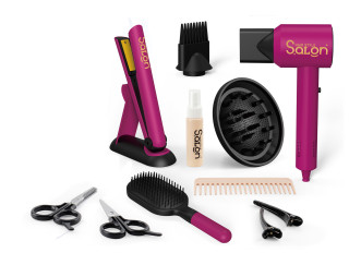 Kozmetický set s fénom a žehličkou