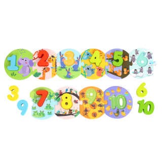 Puzzle Priraď čísla