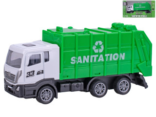 Vozidlo smetiarske 12 cm kov spätný chod