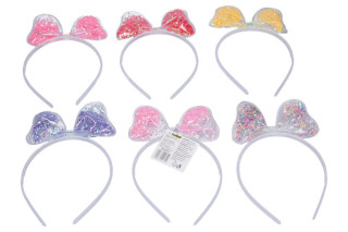 Vlasový doplnok - čelenka s ozdobou mašle