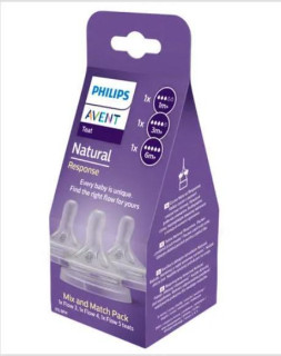 Cumlík Natural Response mix 1 m+, 3 m+, 6 m+, 3 ks Philips Avent