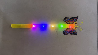 Prútik motýľ so svetelnými efektmi 38 cm