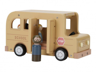 Školský autobus s figúrkami drevený Little Dutch