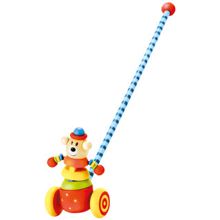 Jazdík medveď na tyči drevený 55 cm