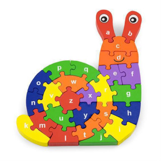 3D Puzzle Viga - Slimák s písmenkami