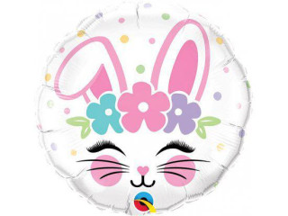 Kruh - Zajačik 18"/46 cm fóliový balónik