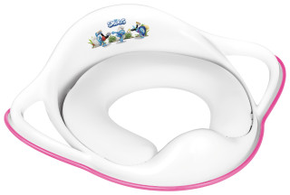 Redukcia na WC s úchytmi mäkká Šmolkové pink Maltex