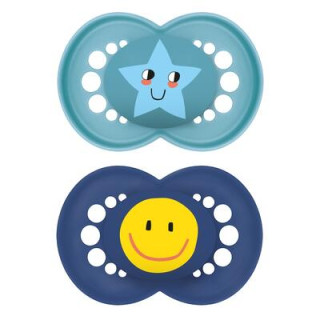 Cumlík Ortodonický Original 6 m+ Tyrkysový/Tmavo Modrý MAM