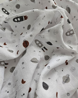 Bavlnená Plienka s potlačou 70 x 70 1 ks Prem Vesmír